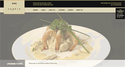 Desktop Screenshot of capersrestaurant.com